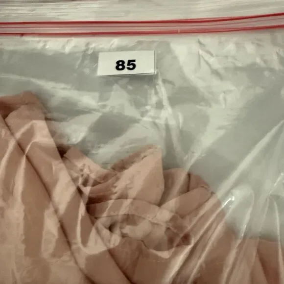 Quince Stretch Silk Top Medium Washable Pink Rose  Womens Short Sleeve Crew Neck - Picture 8 of 8